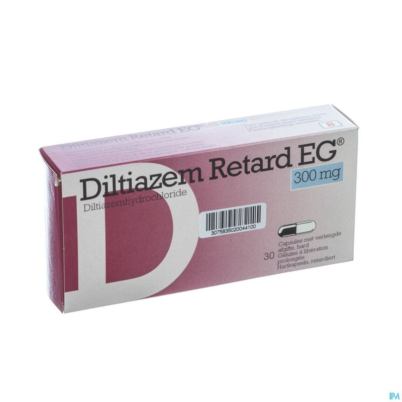 Diltiazem retard eg 300mg caps  30x300mg