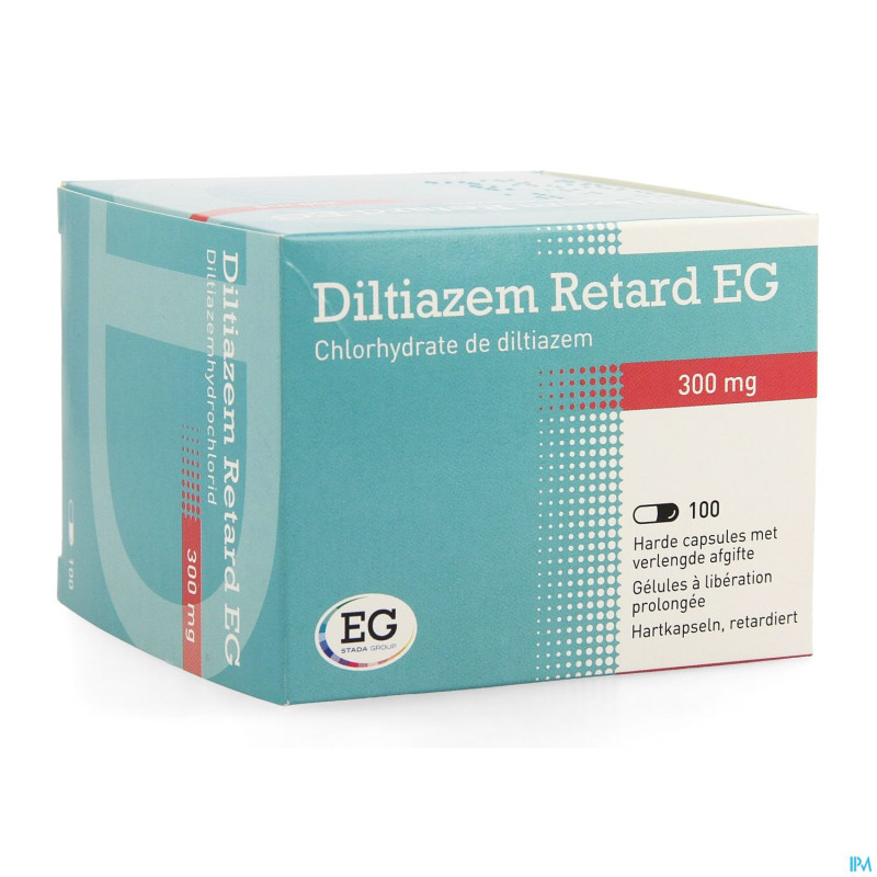 Diltiazem retard eg 300mg caps 100x300mg