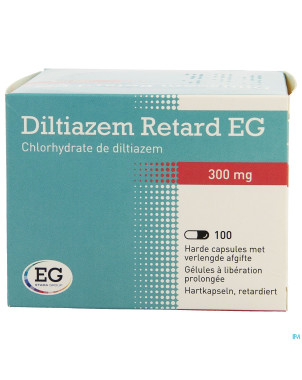 Diltiazem retard eg 300mg caps 100x300mg
