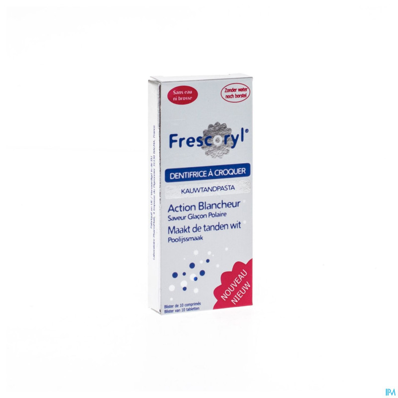 Frescoryl glacon polaire dentifrice tabl mach. 10