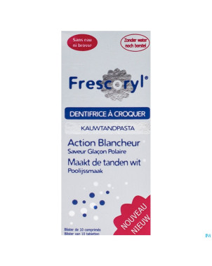 Frescoryl glacon polaire dentifrice tabl mach. 10