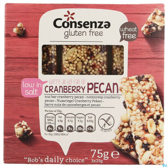 Consenza barre c.-noix p. s/gl. 3x25g 5407 revogan