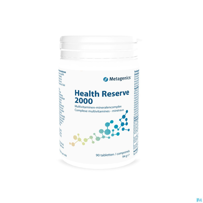 Health reserve 2000 nf pot comp 90 16385metagenics