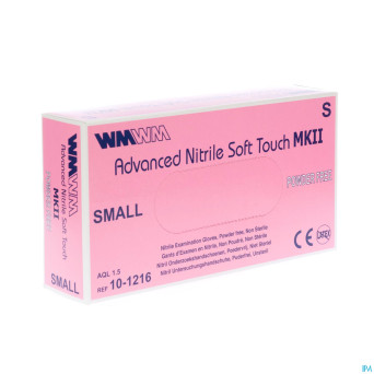Advanced nitril gant exam. soft touch s/pdr  s 150
