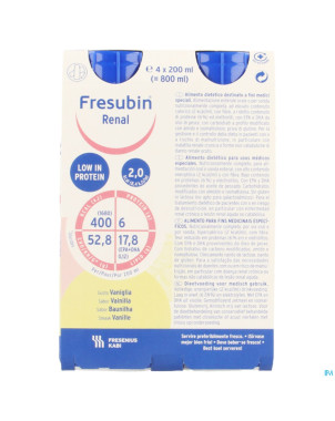 Fresubin renal vanille 4x200ml