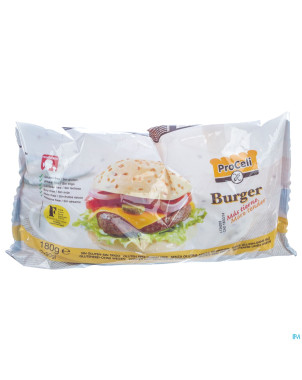 Proceli pains pour hamburger rte 180g    2 3504