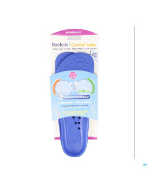 Backjoy comfort semelles femme bleu 1 paire