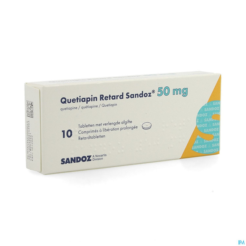 Quetiapin retard sandoz  50mg lib.prol.   comp  10