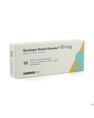 Quetiapin retard sandoz  50mg lib.prol.   comp  10