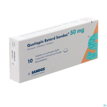 Quetiapin retard sandoz  50mg lib.prol.   comp  10