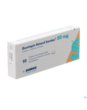 Quetiapin retard sandoz  50mg lib.prol.   comp  10