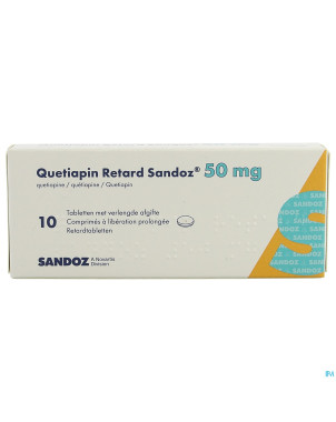 Quetiapin retard sandoz  50mg lib.prol.   comp  10
