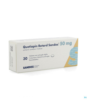 Quetiapin retard sandoz  50mg lib.prol.   comp  30
