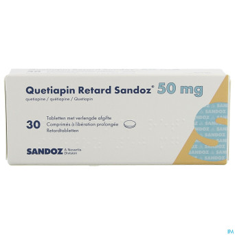 Quetiapin retard sandoz  50mg lib.prol.   comp  30
