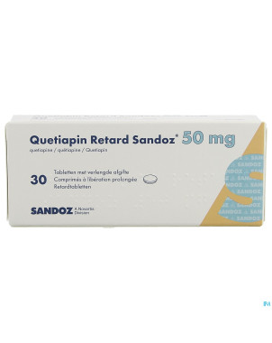 Quetiapin retard sandoz  50mg lib.prol.   comp  30