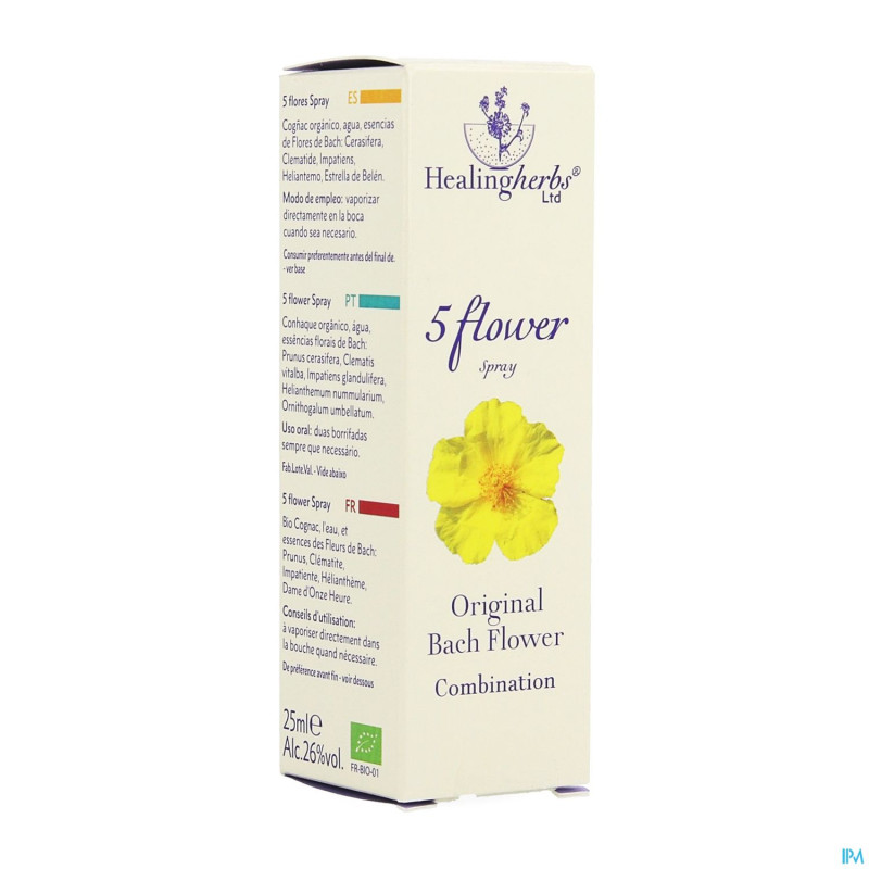 Healing herbs spray 5 flowers  25ml