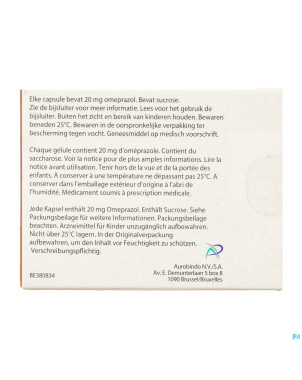 Omeprazol ab 20mg gastroresist.  28 blister
