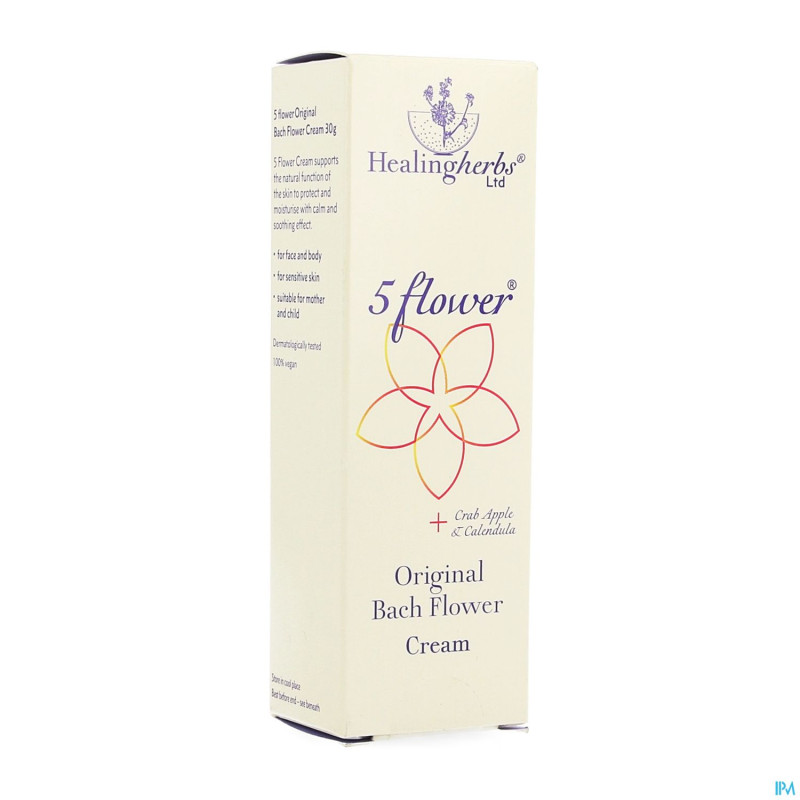 Healing herbs 5 flow.natural cream+calendula 30g