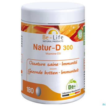 Natur d 300ui be-life  pot caps 180