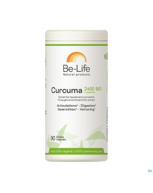 Curcuma 2400 + piperine be life    pot caps  90