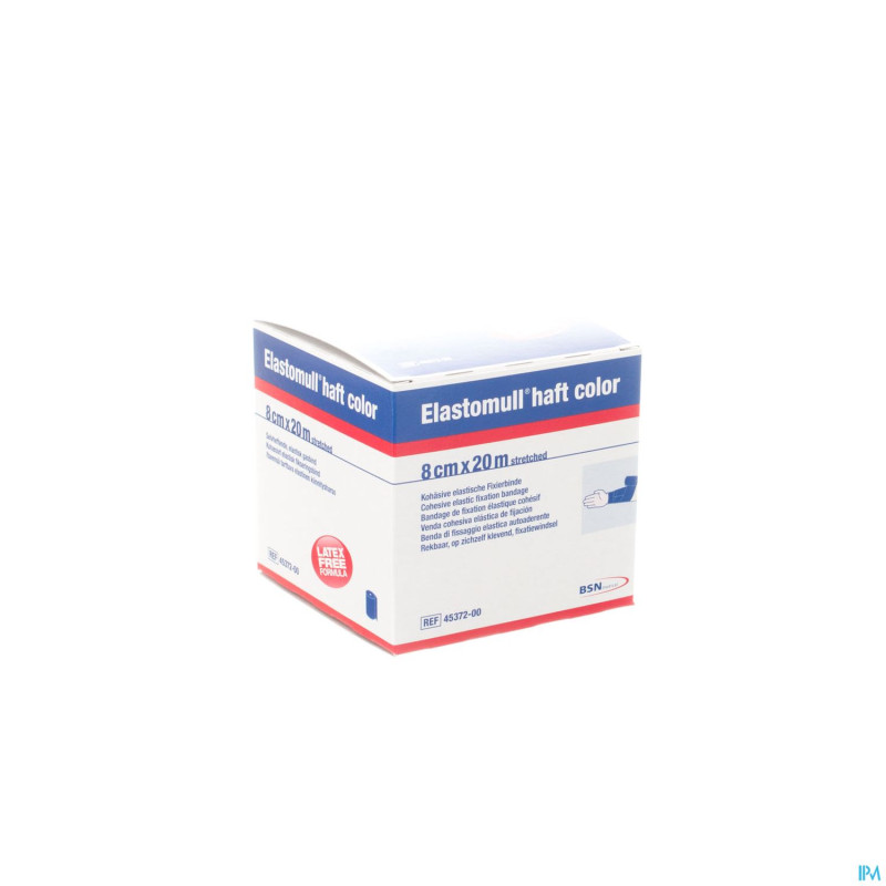 Elastomull haft s/latex    8cmx20m bleu 4537200