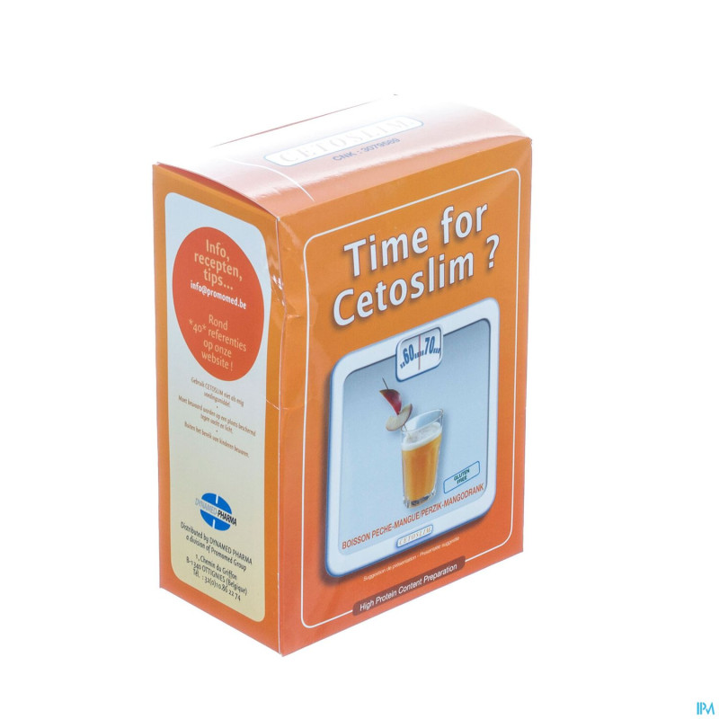 Cetoslim boisson peche-mangue    pdr sach 6