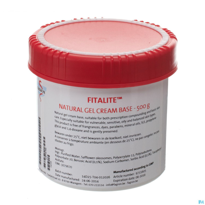 Fitalite gel cream    500g fag