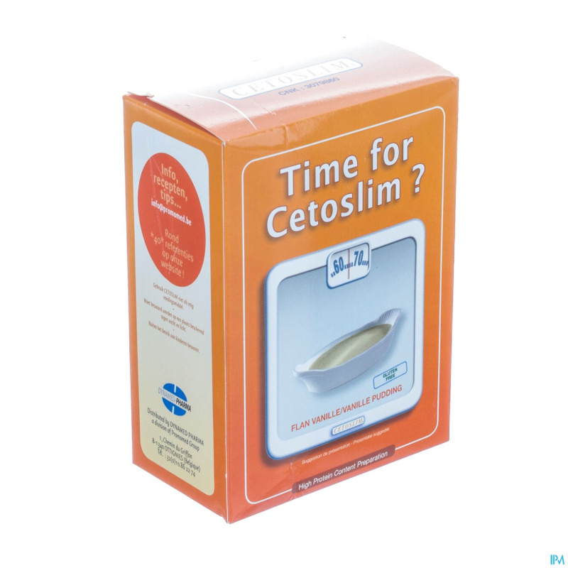 Cetoslim flan vanille    pdr sach 6