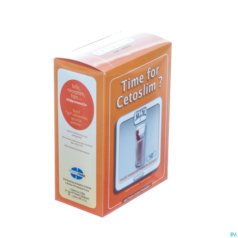 Cetoslim yaourt a boire framboise   pdr sach 6x25g
