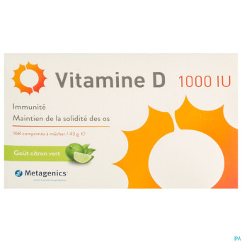 Vitamine d 1000iu metagenics comp 168