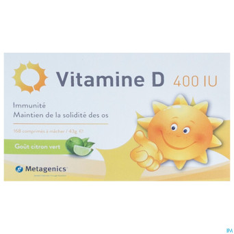Vitamine d 400iu metagenics  comp 168