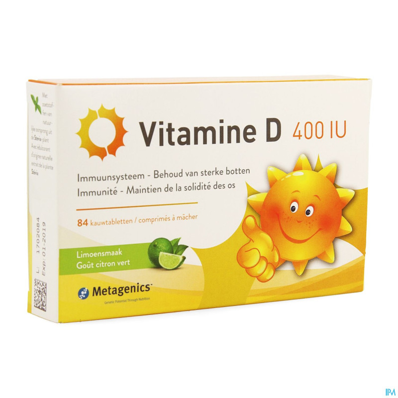 Vitamine d 400iu metagenics  comp  84