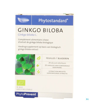 Phytostandard ginkgo biloba caps 20