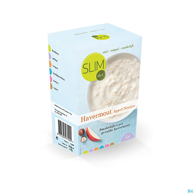 Slimdiet gruau pomme-noisette    sach 5x25g