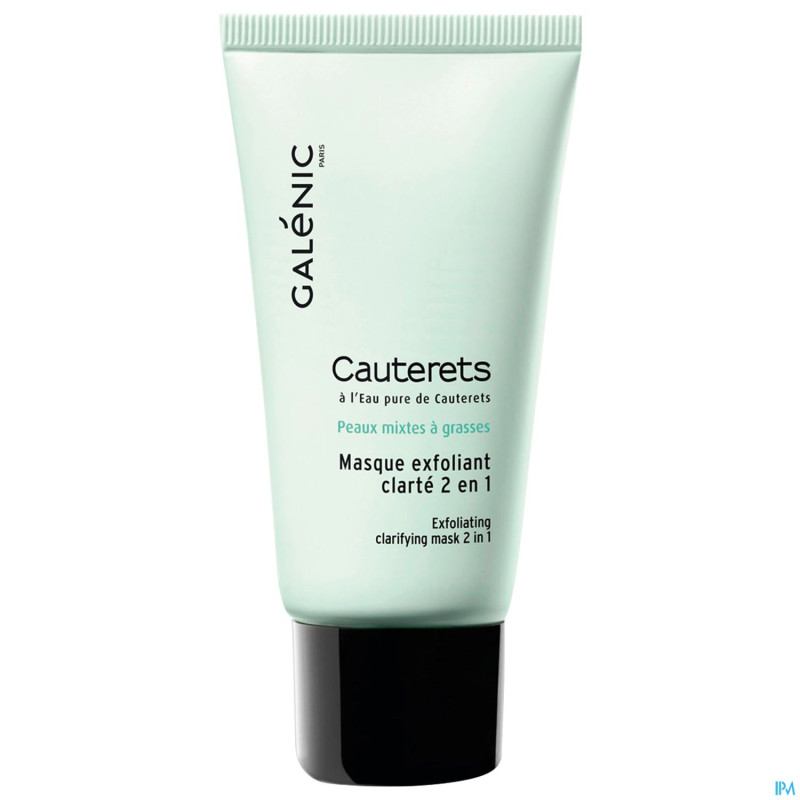 Galenic cauterets masque exfol.clarte 2en1 tb 50ml