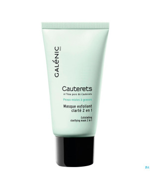 Galenic cauterets masque exfol.clarte 2en1 tb 50ml