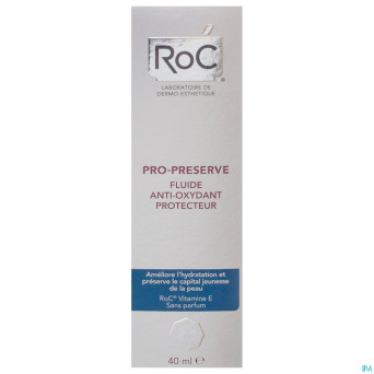 Roc pro-preserve fluide a/oxyd.prot.legere uv 40ml