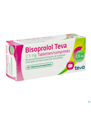 Bisoprolol teva 2,5 mg tabl  30