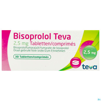 Bisoprolol teva 2,5 mg tabl  30