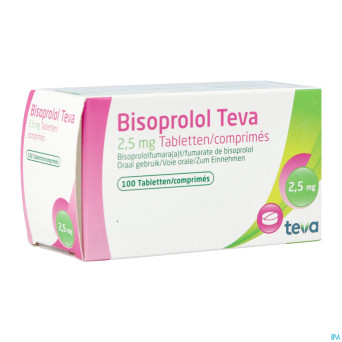 Bisoprolol teva 2,5 mg tabl 100