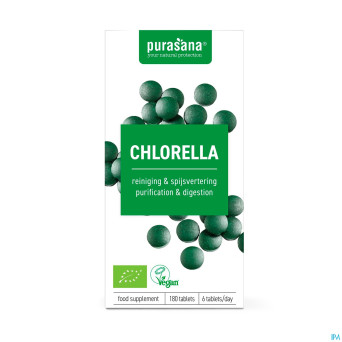 Purasana vegan chlorella cell wall bio    comp 180