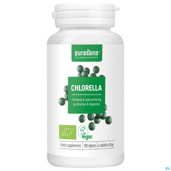 Purasana vegan chlorella cell wall bio    comp 180