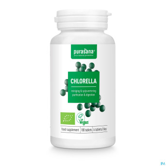 Purasana vegan chlorella cell wall bio    comp 180