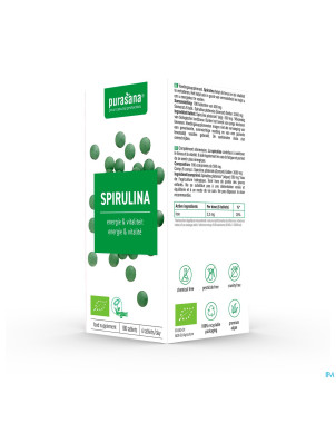 Purasana vegan spirulina bio    comp 180