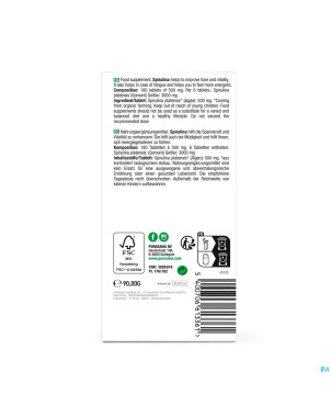 Purasana vegan spirulina bio    comp 180