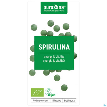 Purasana vegan spirulina bio    comp 180