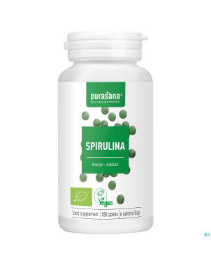 Purasana vegan spirulina bio    comp 180