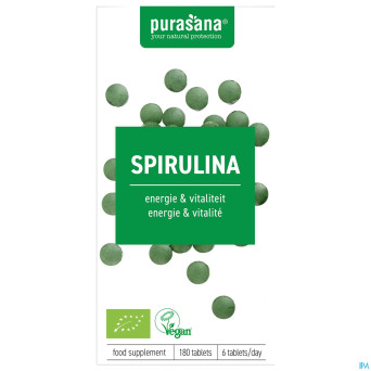 Purasana vegan spirulina bio    comp 180