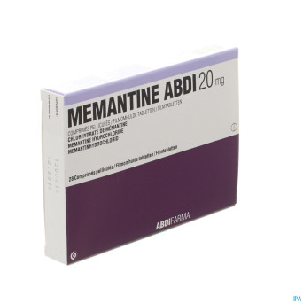 Memantine abdi 20 mg comp pell 28