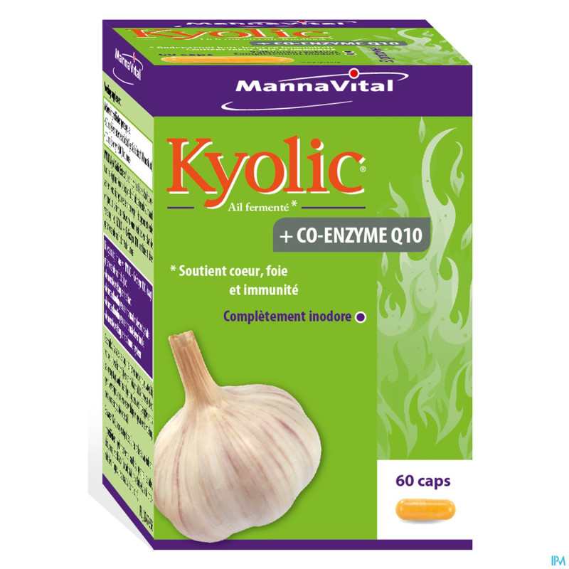 Mannavital kyolic + co-enzym q10 caps  60